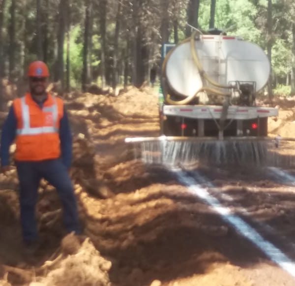 dust suppression in Arauco