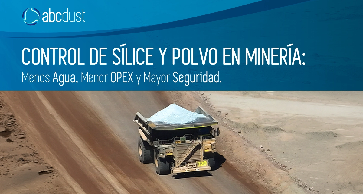 Estrategia de control de sílice y polvo en minería.