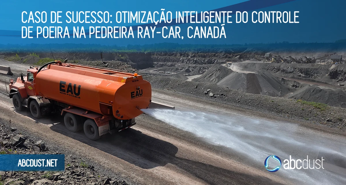 Read more about the article Caso de sucesso: Otimização inteligente do controle de poeira na pedreira Ray-Car, Canadá